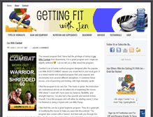 Tablet Screenshot of gettingfitwithjen.com